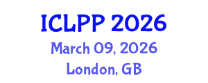International Conference on Language Policy and Planning (ICLPP) March 09, 2026 - London, United Kingdom