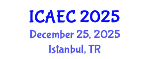International Conference on Arts Education and Creativity (ICAEC) December 25, 2025 - Istanbul, Turkey