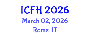 International Conference on Food Hydrocolloids (ICFH) March 02, 2026 - Rome, Italy