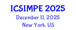 International Conference on Sports Injury Management and Performance Enhancement (ICSIMPE) December 11, 2025 - New York, United States