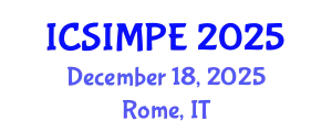 International Conference on Sports Injury Management and Performance Enhancement (ICSIMPE) December 18, 2025 - Rome, Italy