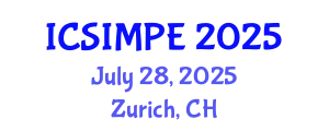 International Conference on Sports Injury Management and Performance Enhancement (ICSIMPE) July 28, 2025 - Zurich, Switzerland