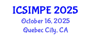 International Conference on Sports Injury Management and Performance Enhancement (ICSIMPE) October 16, 2025 - Quebec City, Canada