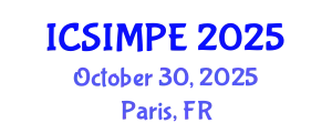 International Conference on Sports Injury Management and Performance Enhancement (ICSIMPE) October 30, 2025 - Paris, France