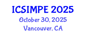 International Conference on Sports Injury Management and Performance Enhancement (ICSIMPE) October 30, 2025 - Vancouver, Canada