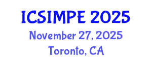 International Conference on Sports Injury Management and Performance Enhancement (ICSIMPE) November 27, 2025 - Toronto, Canada