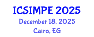 International Conference on Sports Injury Management and Performance Enhancement (ICSIMPE) December 18, 2025 - Cairo, Egypt