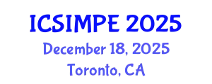 International Conference on Sports Injury Management and Performance Enhancement (ICSIMPE) December 18, 2025 - Toronto, Canada