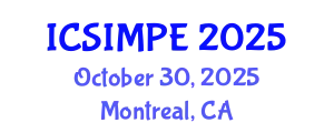 International Conference on Sports Injury Management and Performance Enhancement (ICSIMPE) October 30, 2025 - Montreal, Canada