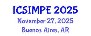 International Conference on Sports Injury Management and Performance Enhancement (ICSIMPE) November 27, 2025 - Buenos Aires, Argentina