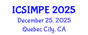 International Conference on Sports Injury Management and Performance Enhancement (ICSIMPE) December 25, 2025 - Quebec City, Canada