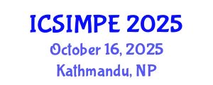International Conference on Sports Injury Management and Performance Enhancement (ICSIMPE) October 16, 2025 - Kathmandu, Nepal