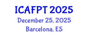 International Conference on Active Food Packaging Technologies (ICAFPT) December 25, 2025 - Barcelona, Spain