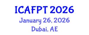 International Conference on Active Food Packaging Technologies (ICAFPT) January 26, 2026 - Dubai, United Arab Emirates
