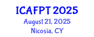 International Conference on Active Food Packaging Technologies (ICAFPT) August 21, 2025 - Nicosia, Cyprus