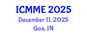 International Conference on Metallurgical and Material Engineering (ICMME) December 11, 2025 - Goa, India