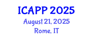 International Conference on Applied Psychology and Psychoanalysis (ICAPP) August 21, 2025 - Rome, Italy