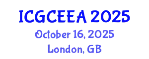 International Conference on Graphene Chemistry, Electrochemistry and Engineering Applications (ICGCEEA) October 16, 2025 - London, United Kingdom