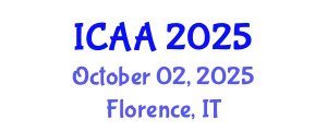 International Conference on Aeronautics and Aeroengineering (ICAA) October 02, 2025 - Florence, Italy