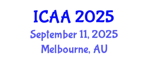 International Conference on Aeronautics and Aeroengineering (ICAA) September 11, 2025 - Melbourne, Australia