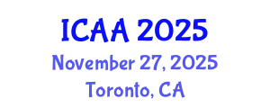 International Conference on Aeronautics and Aeroengineering (ICAA) November 27, 2025 - Toronto, Canada