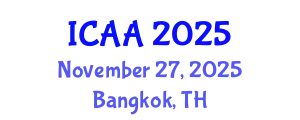 International Conference on Aeronautics and Aeroengineering (ICAA) November 27, 2025 - Bangkok, Thailand