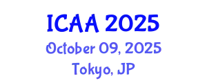 International Conference on Aeronautics and Aeroengineering (ICAA) October 09, 2025 - Tokyo, Japan