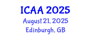 International Conference on Aeronautics and Aeroengineering (ICAA) August 21, 2025 - Edinburgh, United Kingdom