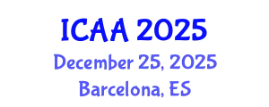 International Conference on Aeronautics and Aeroengineering (ICAA) December 25, 2025 - Barcelona, Spain