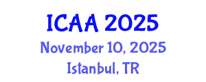 International Conference on Aeronautics and Aeroengineering (ICAA) November 10, 2025 - Istanbul, Turkey