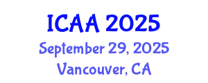 International Conference on Aeronautics and Aeroengineering (ICAA) September 29, 2025 - Vancouver, Canada
