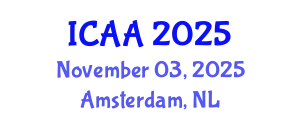 International Conference on Aeronautics and Aeroengineering (ICAA) November 03, 2025 - Amsterdam, Netherlands
