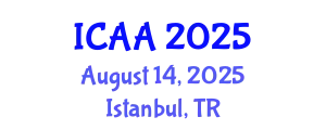 International Conference on Aeronautics and Aeroengineering (ICAA) August 14, 2025 - Istanbul, Turkey