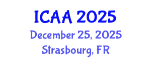 International Conference on Aeronautics and Aeroengineering (ICAA) December 25, 2025 - Strasbourg, France