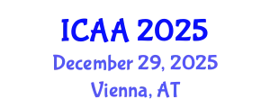 International Conference on Aeronautics and Aeroengineering (ICAA) December 29, 2025 - Vienna, Austria