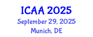 International Conference on Aeronautics and Aeroengineering (ICAA) September 29, 2025 - Munich, Germany
