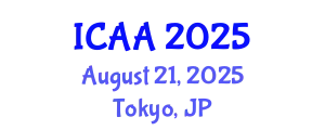 International Conference on Aeronautics and Aeroengineering (ICAA) August 21, 2025 - Tokyo, Japan