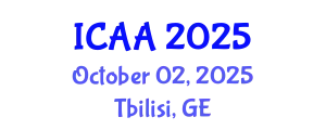 International Conference on Aeronautics and Aeroengineering (ICAA) October 02, 2025 - Tbilisi, Georgia