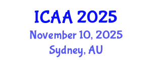 International Conference on Aeronautics and Aeroengineering (ICAA) November 10, 2025 - Sydney, Australia