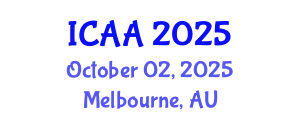 International Conference on Aeronautics and Aeroengineering (ICAA) October 02, 2025 - Melbourne, Australia