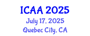 International Conference on Aeronautics and Aeroengineering (ICAA) July 17, 2025 - Quebec City, Canada