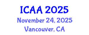 International Conference on Aeronautics and Aeroengineering (ICAA) November 24, 2025 - Vancouver, Canada