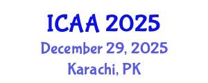 International Conference on Aeronautics and Aeroengineering (ICAA) December 29, 2025 - Karachi, Pakistan