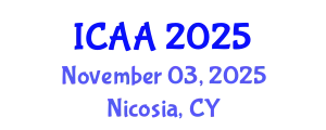 International Conference on Aeronautics and Aeroengineering (ICAA) November 03, 2025 - Nicosia, Cyprus