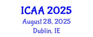 International Conference on Aeronautics and Aeroengineering (ICAA) August 28, 2025 - Dublin, Ireland