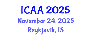 International Conference on Aeronautics and Aeroengineering (ICAA) November 24, 2025 - Reykjavik, Iceland