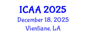 International Conference on Aeronautics and Aeroengineering (ICAA) December 18, 2025 - Vientiane, Laos