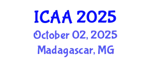 International Conference on Aeronautics and Aeroengineering (ICAA) October 02, 2025 - Madagascar, Madagascar