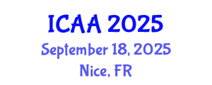 International Conference on Aeronautics and Aeroengineering (ICAA) September 18, 2025 - Nice, France