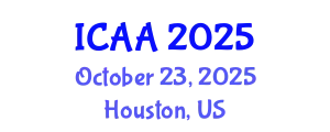 International Conference on Aeronautics and Aeroengineering (ICAA) October 23, 2025 - Houston, United States